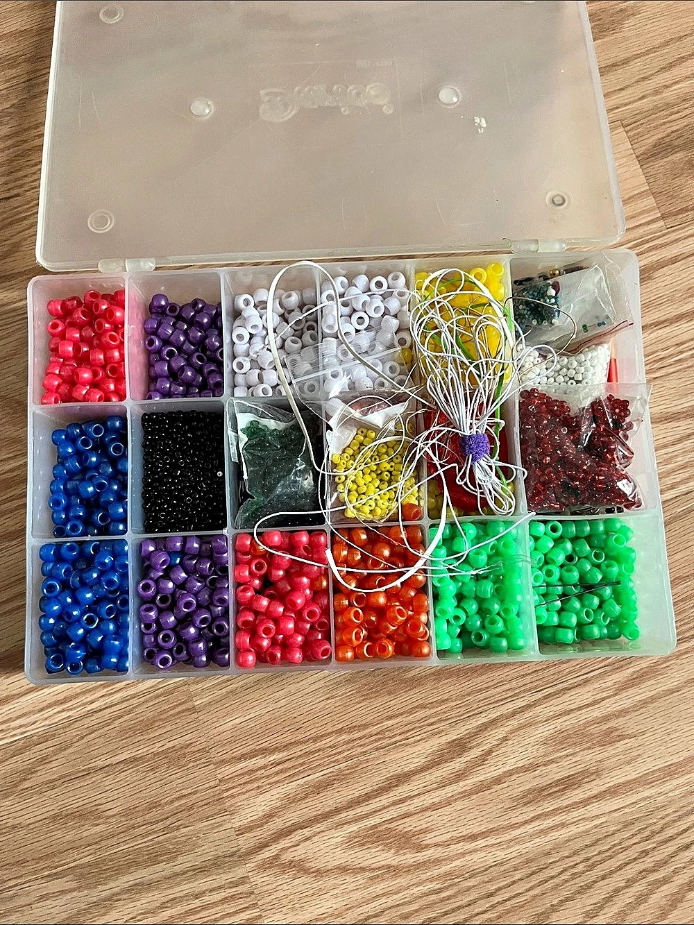 Assorted Craft Bead Organizer Multicolor